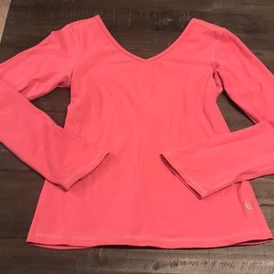 Pink Lululemon long sleeve shirt size 6
